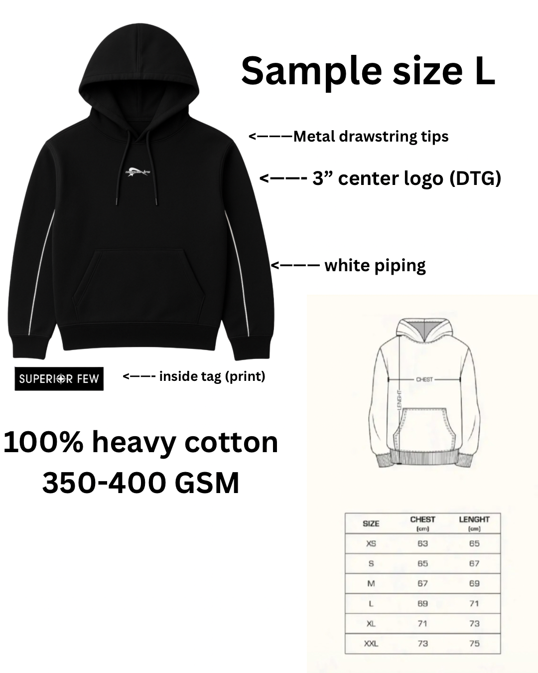 -Shooting Star Logo Hoodie