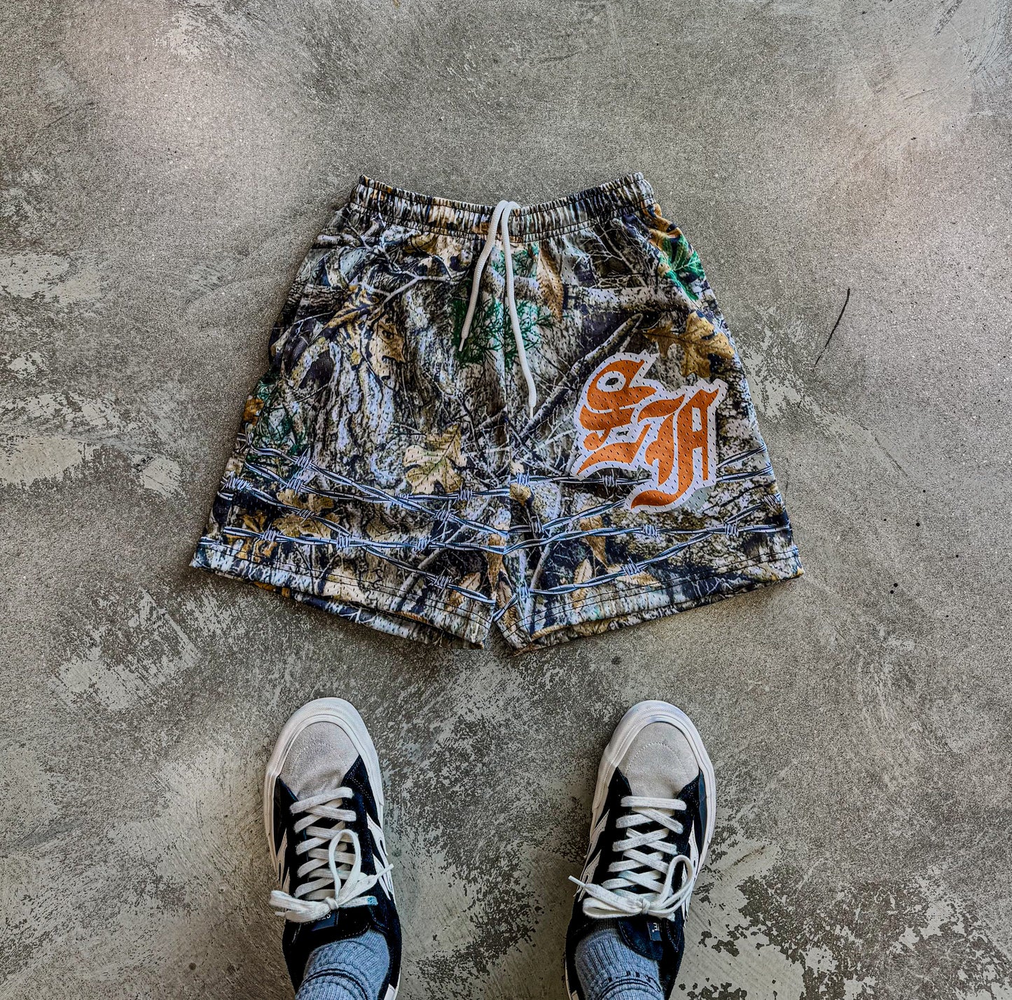 SF Barbed Camo Mesh Shorts